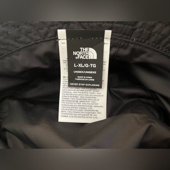 North face bucket hat, neon green, and black, reversible bucket hat - Picture 2 of 2